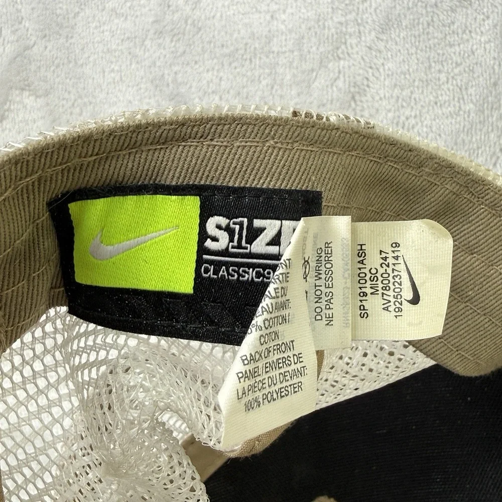 Nike Florida State Seminoles Mesh Trucker Hat Patch Tan White NCAA‎ Licensed